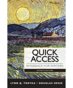 Solution Manual for Quick Access Reference for Writers, 7/E 7th Edition : 0133892808