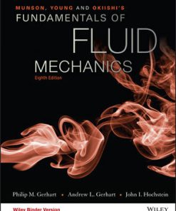 Solution Manual for Munson, Young and Okiishi’s Fundamentals of Fluid Mechanics, 8th Edition, by Philip M. Gerhart, ISBN-10: 1119080703, ISBN-13: 9781119080701