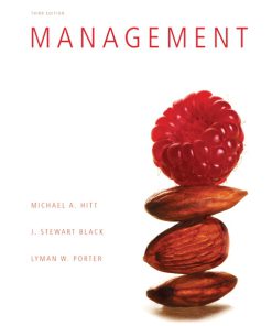 Test Bank for Management, 3/E 3rd Edition Michael A Hitt, Stewart Black, Lyman W Porter