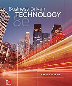 Test Bank for Business Driven Technology 8th by Baltzan