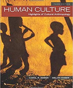 Test Bank for Human Culture: Highlights of Cultural Anthropology (3rd Edition) 3rd Edition