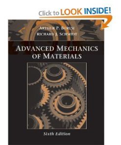 Solution manual for Advanced Mechanics of Materials Boresi Schmidt 6th Edition