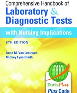 Test Bank for Davis’s Comprehensive Handbook of Laboratory and Diagnostic Tests With Nursing Implications 6th by Leeuwen