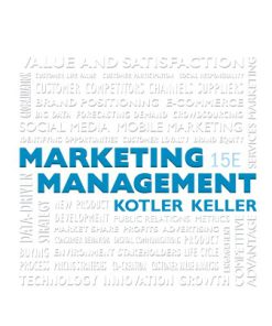 Test Bank for Marketing Management, 15th Edition Philip T Kotler Kevin Lane Keller