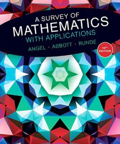 Test Bank for A Survey of Mathematics with Applications 10th Edition Angel