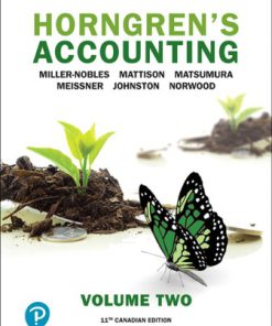 Test Bank for Horngren’s Accounting, Volume 2 11th Canadian Edition Nobles