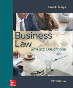 Solution Manual for Business Law with UCC Applications, 15th Edition Paul Sukys