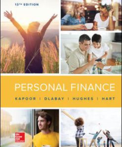 Test Bank for Personal Finance, 13th Edition, By Jack Kapoor, Les Dlabay, Robert J. Hughes, Melissa Hart