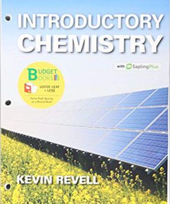 Test Bank for Introductory Chemistry & SaplingPlus for Introductory Chemistry, Unbnd/Psc Edition, Kevin Revell