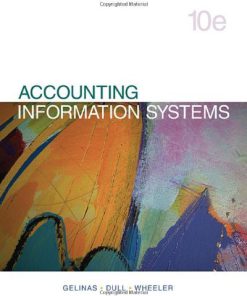 Accounting Information System Gelinas Gelinas 10th Edition Test Bank