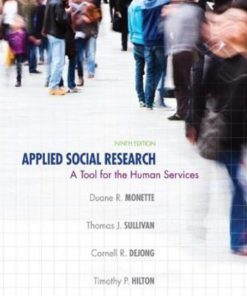 Applied Social Research A Tool for the Human Services 9th Edition Test Bank Monette