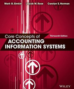 Core Concepts of Accounting Information Systems Simkin 13th Edition Solutions Manual