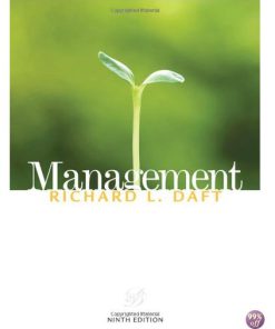 Test Bank for Management 9th Edition by Daft