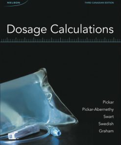 Dosage Calculations, 2014 3rd Canadian Edition Test Bank