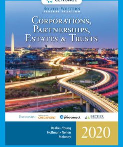 Test Bank for Corporations, Partnerships, Estates and Trusts 2020, 43th by Raabe