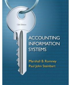 Test Bank for Accounting Information Systems, 12th Edition: Marshall B. Romney