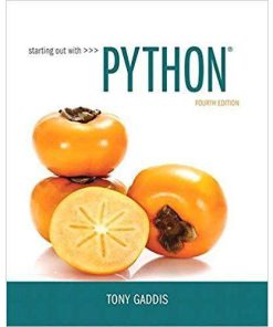 Solution Manual Starting Out with Python 4th Edition