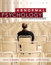 Abnormal Psychology Core Concepts Butcher 2nd Edition Test Bank