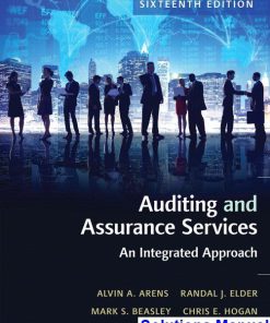 Auditing and Assurance Services 16th Edition Arens Solutions Manual