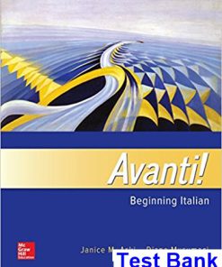 Avanti Beginning Italian 4th Edition Aski Test Bank