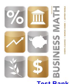 Business Math 10th Edition Cleaves Test Bank