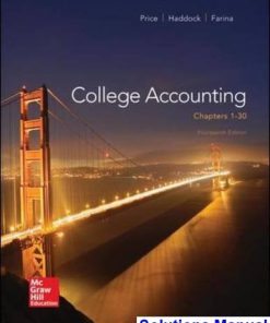 College Accounting 14th Edition Price Solutions Manual