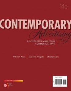 Test Bank for Contemporary Advertising and Integrated Marketing Communications, 14th Edition : Arens