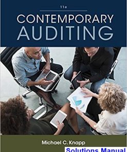 Contemporary Auditing 11th Edition Knapp Solutions Manual