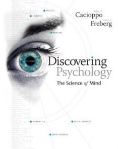 Test Bank for Discovering Psychology The Science of Mind, 1st Edition : Cacioppo