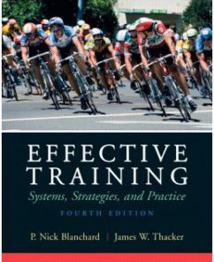 Test Bank for Effective Training, 4th Edition: Nick P. Blanchard