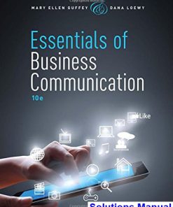 Essentials of Business Communication 10th Edition Guffey Solutions Manual