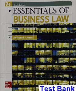 Essentials of Business Law 9th Edition Anthony Liuzzo Test Bank