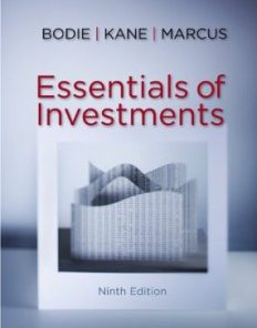 Test Bank for Essentials of Investments, 9th Edition : Bodie