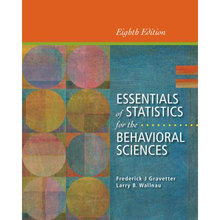 Essentials of Statistics for the Behavioral Sciences Gravetter 8th Edition Solutions Manual