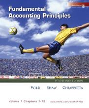 Fundamental Accounting Principles Wild 19th Edition Solutions Manual