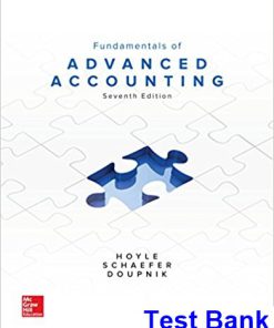 Fundamentals of Advanced Accounting 8th Edition Hoyle Test Bank