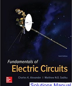 Fundamentals of Electric Circuits 6th Edition Alexander Solutions Manual