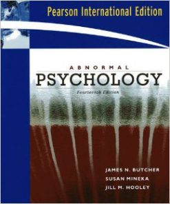 Test Bank For Abnormal Psychology 14th edition by James N. Butcher, Susan M Mineka, Jill M. Hooley