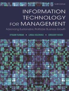 Test Bank for Information Technology for Management Advancing Sustainable, Profitable Business Growth, 9th edition : Efraim Turb