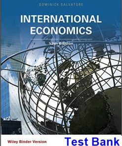 International Economics 12th Edition Salvatore Test Bank