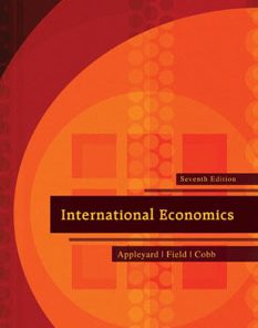 Test Bank For International Economics 7 edition: Dennis Appleyard