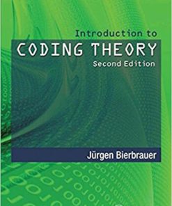 Introduction to Coding Theory 2nd Bierbrauer Solution Manual