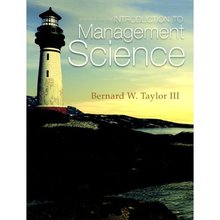 Introduction to Management Science Taylor 11th Edition Test Bank