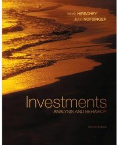 Test Bank for Investments: Analysis and Behavior, 2nd Edition: Mark Hirschey