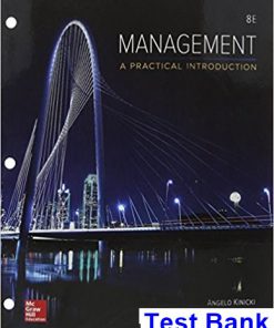 Management 8th Edition Kinicki Test Bank