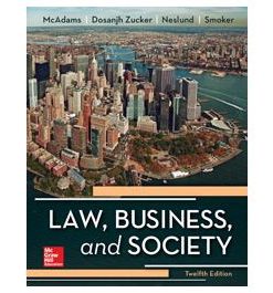 Test Bank for Law Business and Society 12th Edition By McAdams