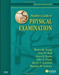 Mosby’s Guide to Physical Examination Seidel 7th Edition Test Bank