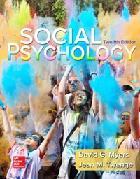 Test Bank for Social Psychology 12th Edition by Myers