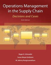 Operations Management in the Supply Chain Decisions and Cases Schroeder 6th Edition Test Bank