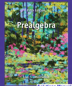 Prealgebra 5th Edition Lial Solutions Manual